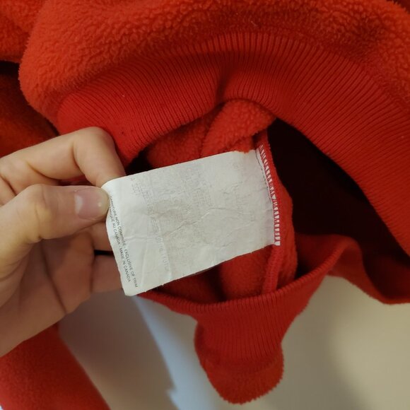 Vintage 80s 90s Patagonia Half Zip Fleece Jacket Red Size XL - Picture 6 of 7
